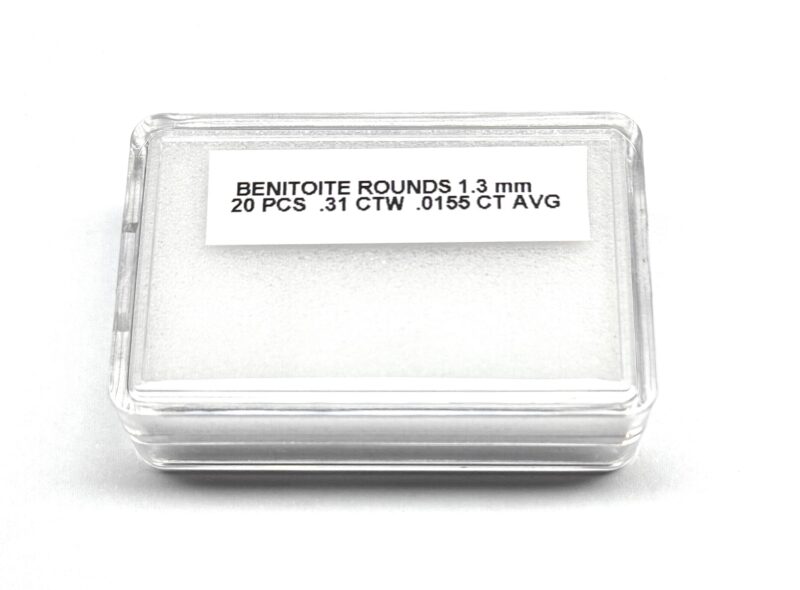 Benitoite Round Brilliants 1.3 mm 20 Pcs. .31 CTW. Faceted Gemstones - Image 11