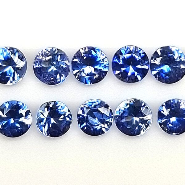 Benitoite Gems Gemstones 2.2 mm Round Brilliants Per Piece 1 or however many you decide