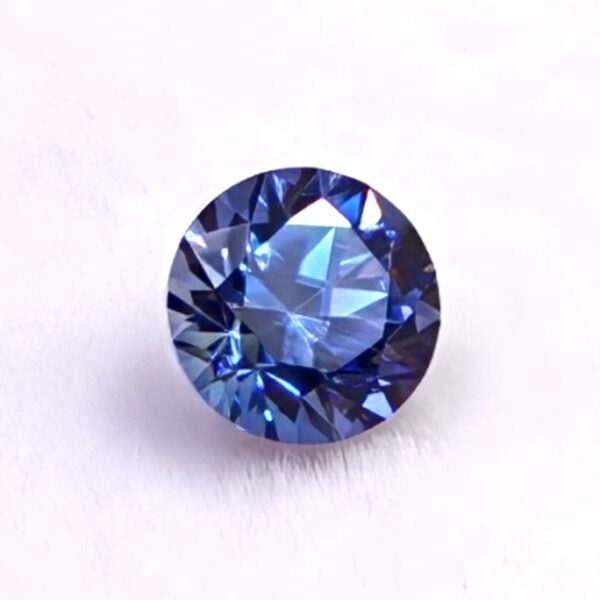 Benitoite Gems 0.43 CT.  Round Brilliant Cut Faceted Rare Gemstone
