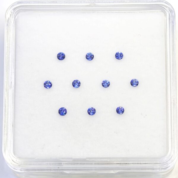 Benitoite Gems 1.9 mm 0.37 CTW. 10 PCS. Gemstones